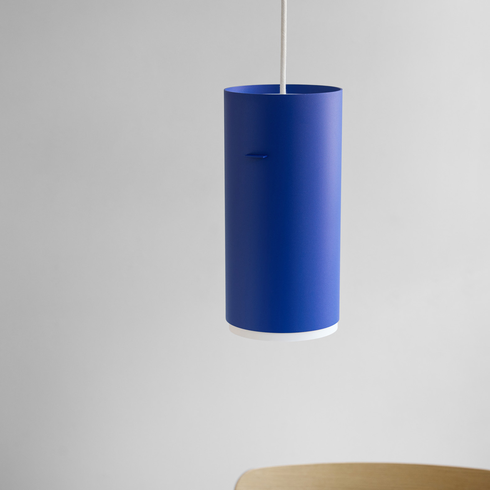 Tube hanging lamp 28 cm blue Moebe
