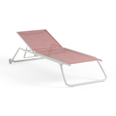 LEŻAK PLAŻOWY SNOOZE CZERWONY EMU