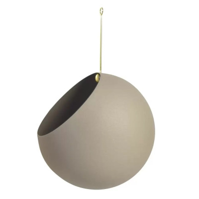 Doniczka wisząca Globe 21 cm taupe AYTM