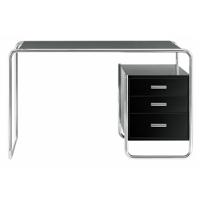 Biurko S 285/2 Z Szufladami Czarne Thonet