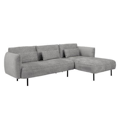 Sofa Cortona Z Szezlongiem 276X160 Cm Pewter Flexlux