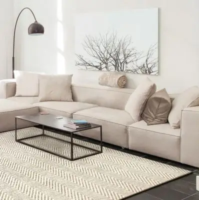 DYWAN LUNO COLD BEIGE 160X230 CM CARPET DECOR