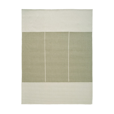 Poetic Grid Moss Linie Design-Teppich