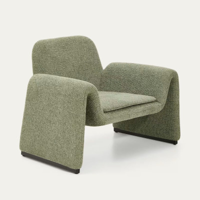 Fotel Melvia jasnozielony kave home