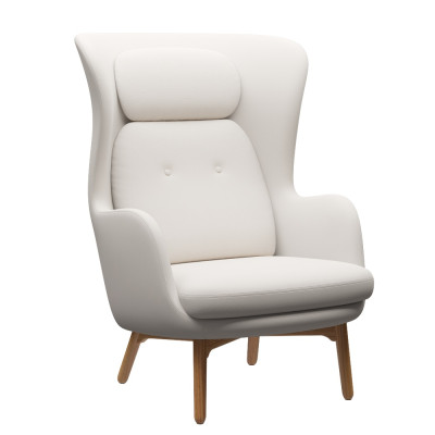 Fotel RO JH2 tkanina Fame White Fritz Hansen