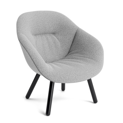 Fotel AAL82 Soft czarny dąb - Flamiber grey HAY