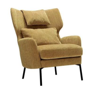 Fotel Alex z zagłówkiem Atropa Mustard Sits