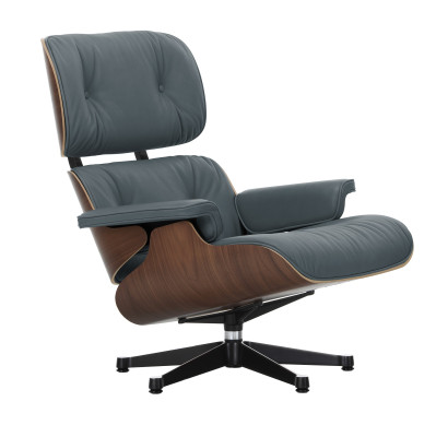 Fotel Eames Lounge chair skórzany Smoke Blue Vitra