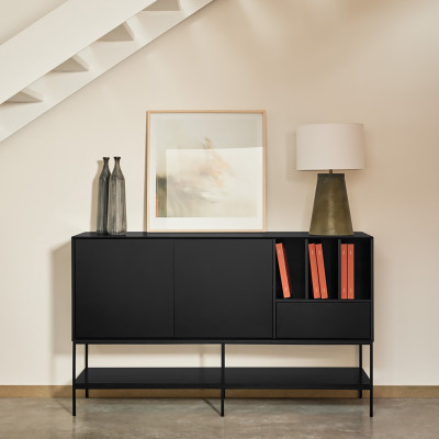 Komoda Platt 166 cm czarna Teulat