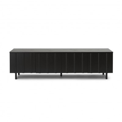 Komoda Rib 175 cm czarna Normann Copenhagen