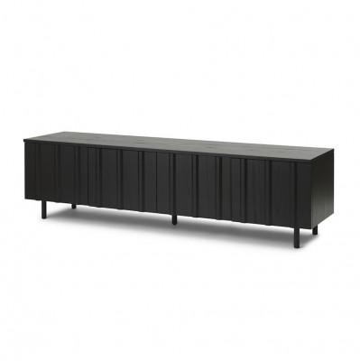 Komoda Rib 175 cm czarna Normann Copenhagen