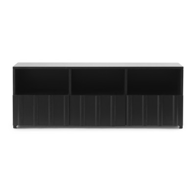 Komoda Rib Low hybrid czarna Normann Copenhagen