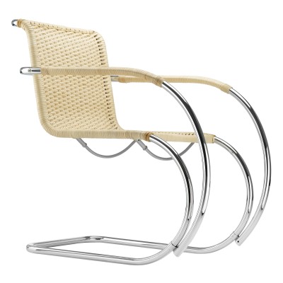 Krzesło S 533 RF Wyplatane Z Podłokietnikami Thonet