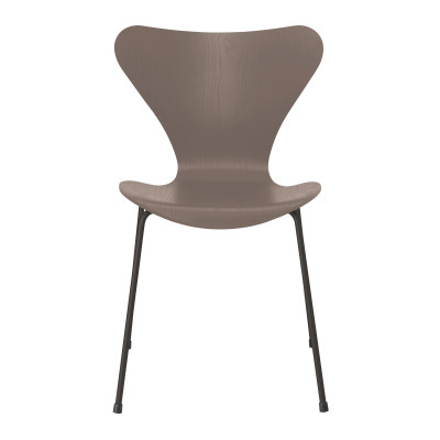 Krzesło Series 7 Fornir Barwiony Gliniany Brąz Fritz Hansen