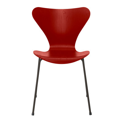 Krzesło Series 7 Fornir Barwiony Wenecka Czerwień Fritz Hansen