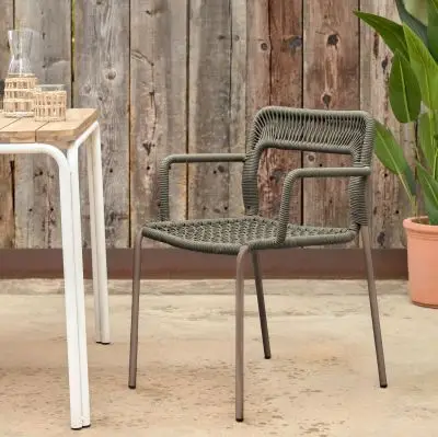 Krzesło ogrodowe Cailin zielone La Forma
