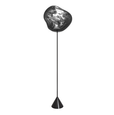 Lampa podłogowa Melt Cone Slim srebrna Tom Dixon