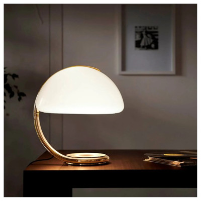 Lampa stołowa Serpente złota Martinelli Luce
