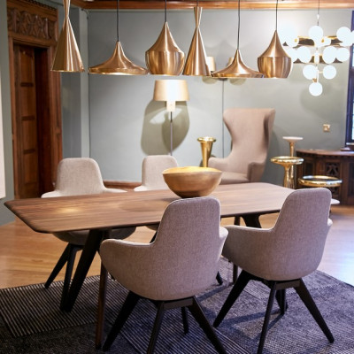 Lampa wisząca Beat Tall mosiężna Tom Dixon