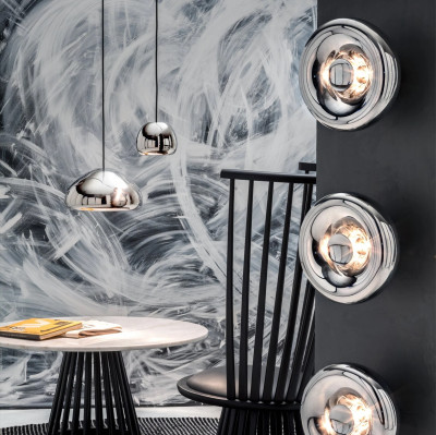 Lampa wisząca Void medium srebrna Tom Dixon