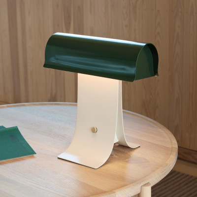 Lampa Stołowa Archive 25 Cm Zielono Szara Northern
