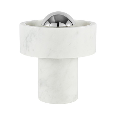 Lampa bezprzewodowa Stone srebrna Tom Dixon