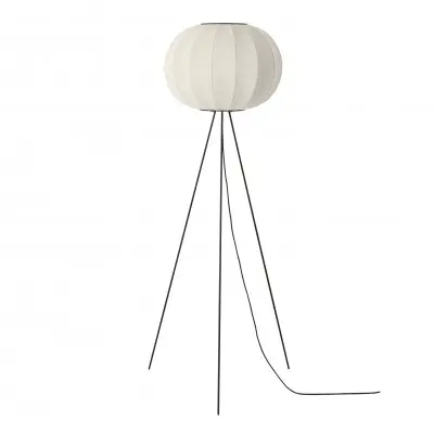 Lampa podłogowa Knit-Wit 45 cm biała Made By Hand
