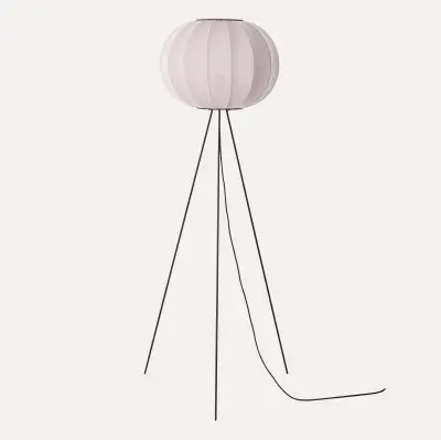 Lampa podłogowa Knit-Wit 45 cm różowa Made By Hand