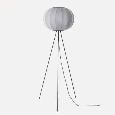 Lampa podłogowa Knit-Wit 45 cm srebrna Made By Hand