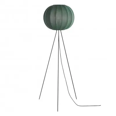 Lampa podłogowa Knit-Wit 45 cm zielona Made By Hand