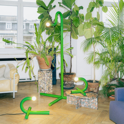 Lampa podłogowa La Uno zielona Valerie Object