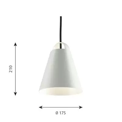 Lampa wisząca Above 17,5 cm biała Louis Poulsen