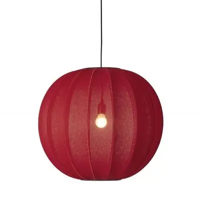 Lampa wiszca Knit-Wit 60 cm czerwona Made By Hand
