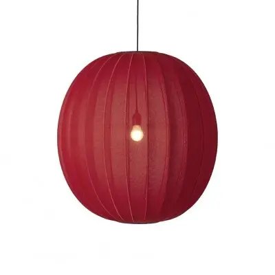 Lampa wiszca Knit-Wit 75 cm czerwona Made By Hand
