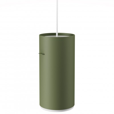 Lampa wisząca Tube 28 cm zielona Moebe