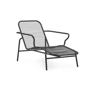 Leżak ogrodowy Vig czarny Normann Copenhagen