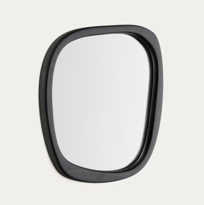 Lustro ścienne Alura 47 cm czarne Kave Home
