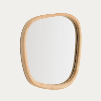 Lustro ścienne Alura 47 cm naturalne Kave Home
