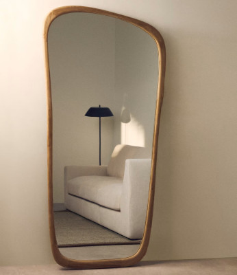 Lustro ścienne Alura 192 cm naturalne Kave Home
