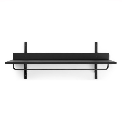 Sector shelf with hanger, black brass, Ferm Living