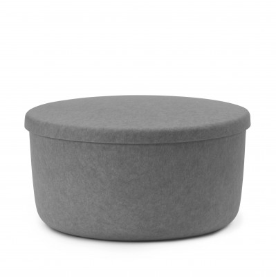 Pufa Ze Schowkiem Hide 72 Cm Szara Normann Copenhagen