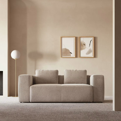 Sofa Blok 2 osobowa beżowa Kave Home
