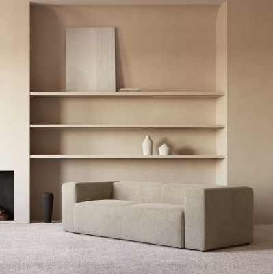 Sofa Blok 3 osobowa beżowa Kave Home