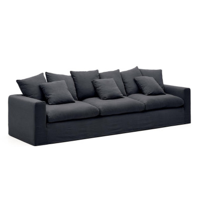 Sofa Nora 4 osobowa antracytowa Kave Home