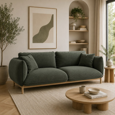 Sofa 3-osobowa Ada zielona Micadoni