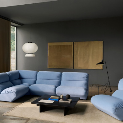 Sofa Hi Lo AV54 3-Osobowa Błękitna Andtradition