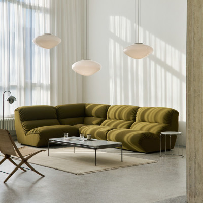 Hi Lo AV54 3-Sitzer-Sofa in Grün Andtradition