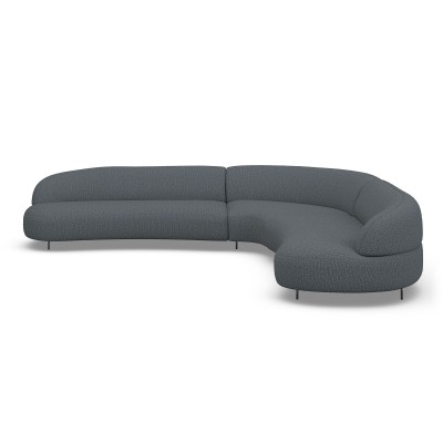 Sofa Aria Narożna 346X346 Cm Denali Granatowa