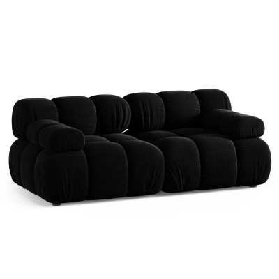Sofa Bellis 2-osobowa czarna Micadoni
