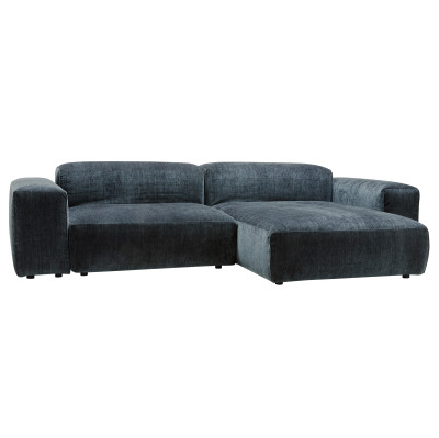 Sofa Edda z szezlongiem Atropa Dark Blue Sits